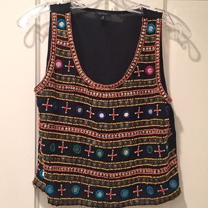 NWOT Beaded crop ✨